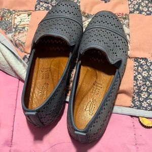 Brand new blue slip on shoes